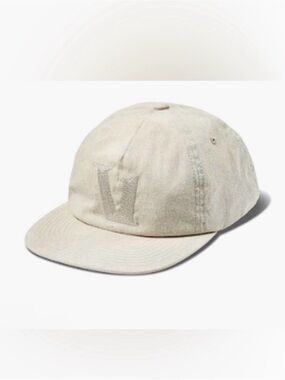 VUORI V1 Embroidery Hat Natural One Size NWT Adjustable Canvas Cap